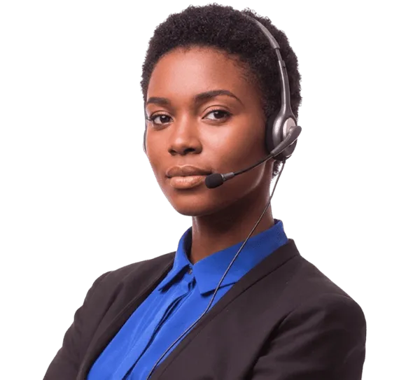 Enet Online Solutions support agent wearing a headset